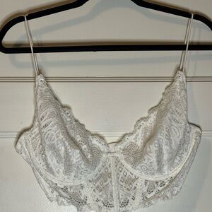 Free People Intimately White Lace Bralette